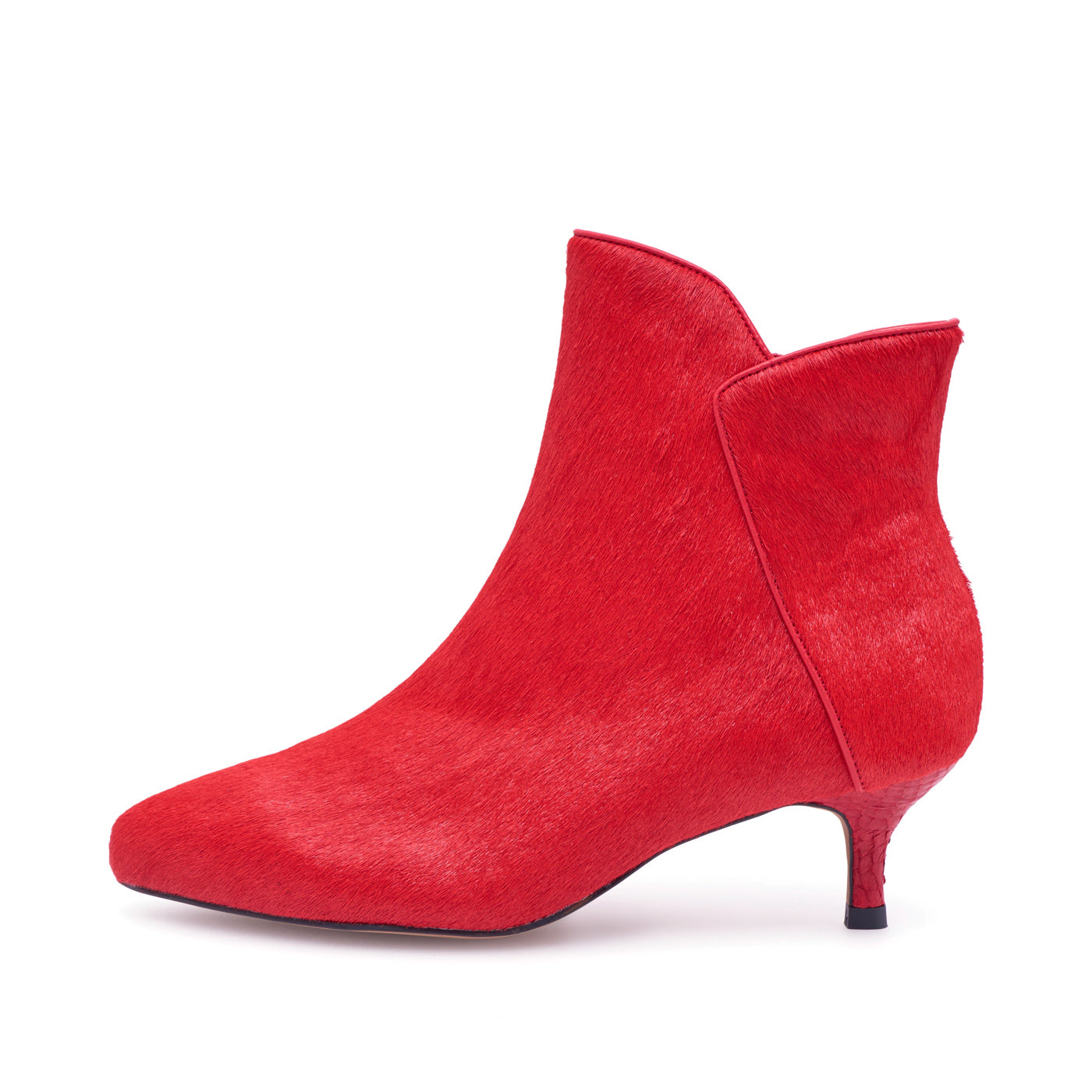 WODEN STB WOMENS Saga Cowhair Heels 391 Flame