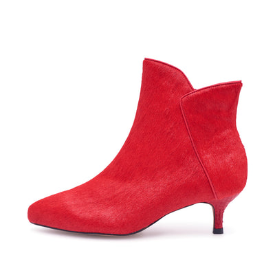 WODEN STB WOMENS Saga Cowhair Heels 391 Flame