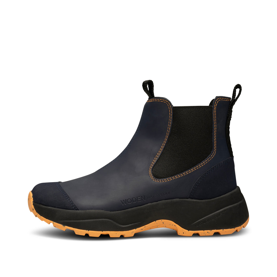 (取寄) レディース シリ ウォータープルーフ ブーツ - ウィメンズ Woden women Siri Waterproof Boot - Women's Black/Black Siri_Waterproof-Rubber_Boots-