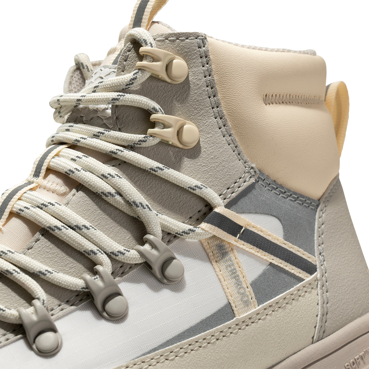 Tessa Warm Waterproof Ivory/Silver Lining Boots • Buy here