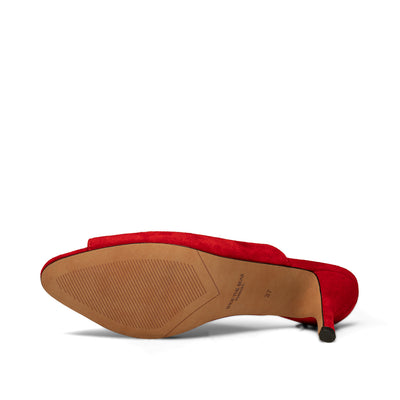 WODEN Valentine sandal suede Heel Sandals 123 Fire Red