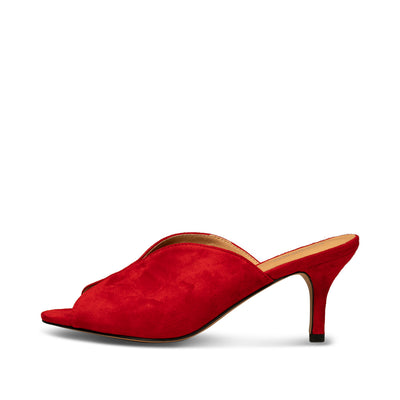WODEN Valentine sandal suede Heel Sandals 123 Fire Red