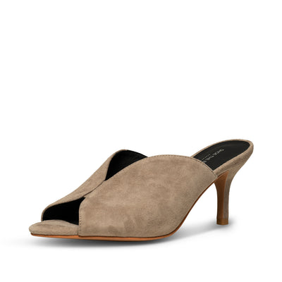 WODEN Valentine sandal suede Heel Sandals 160 TAUPE
