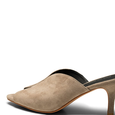 WODEN Valentine sandal suede Heel Sandals 160 TAUPE