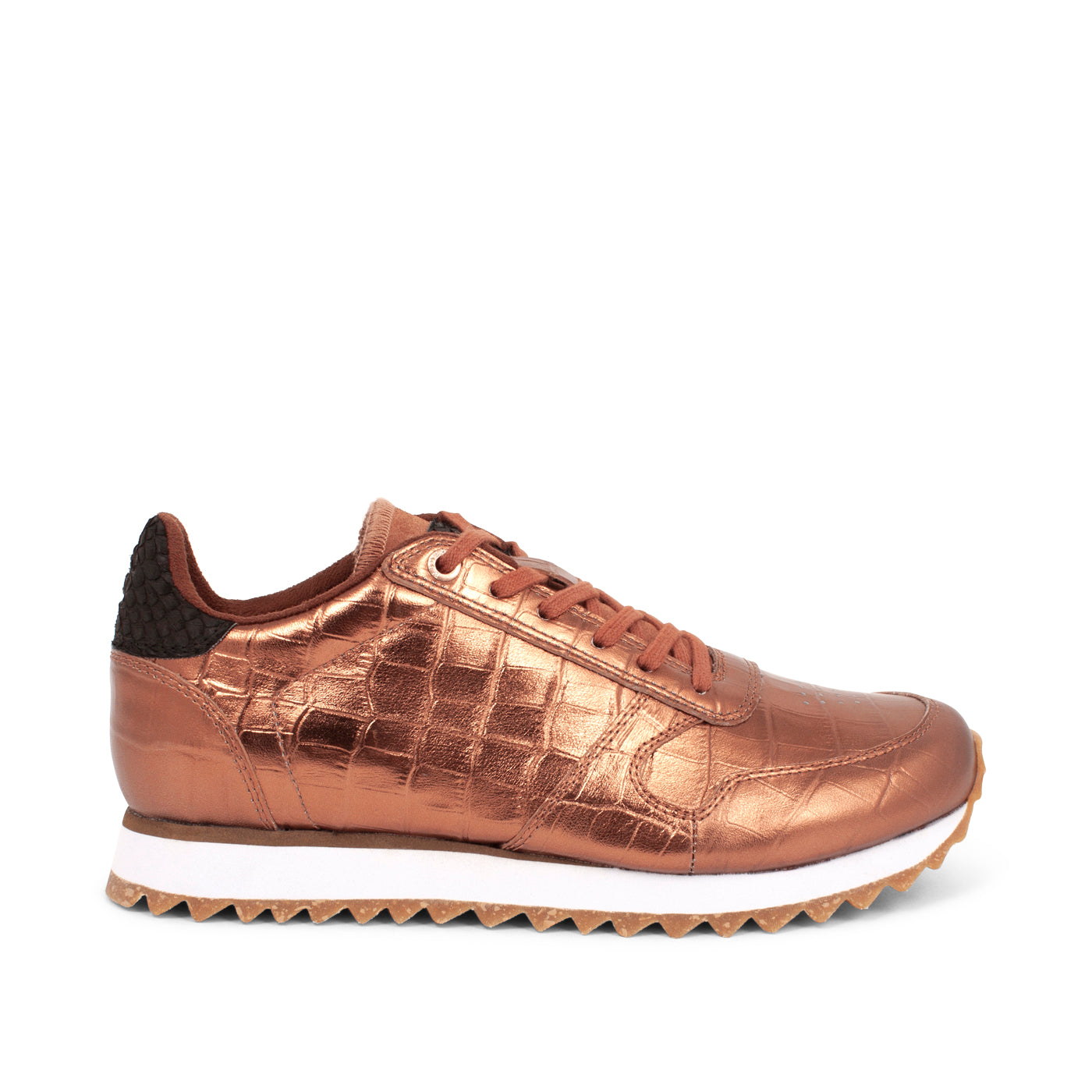 WODEN Ydun Shiny Leather Sneakers 002 Burnished Copper