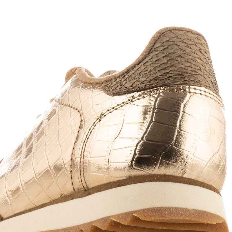 WODEN Ydun Shiny Leather Sneakers 400 Champagne
