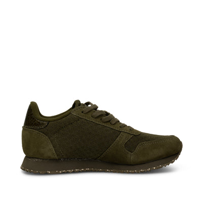 WODEN Ydun Suede Mesh II Sneakers 962 Dark Olive/Dark Olive