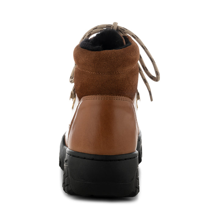 Iris Track Leather Tan woden