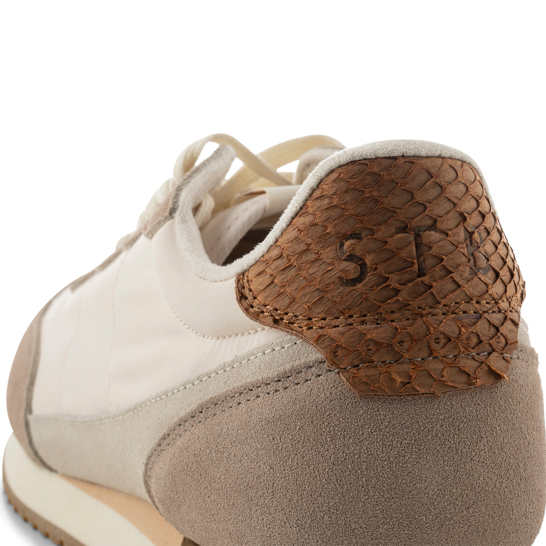 Jansen retro sneaker textile Taupe – - Main Image