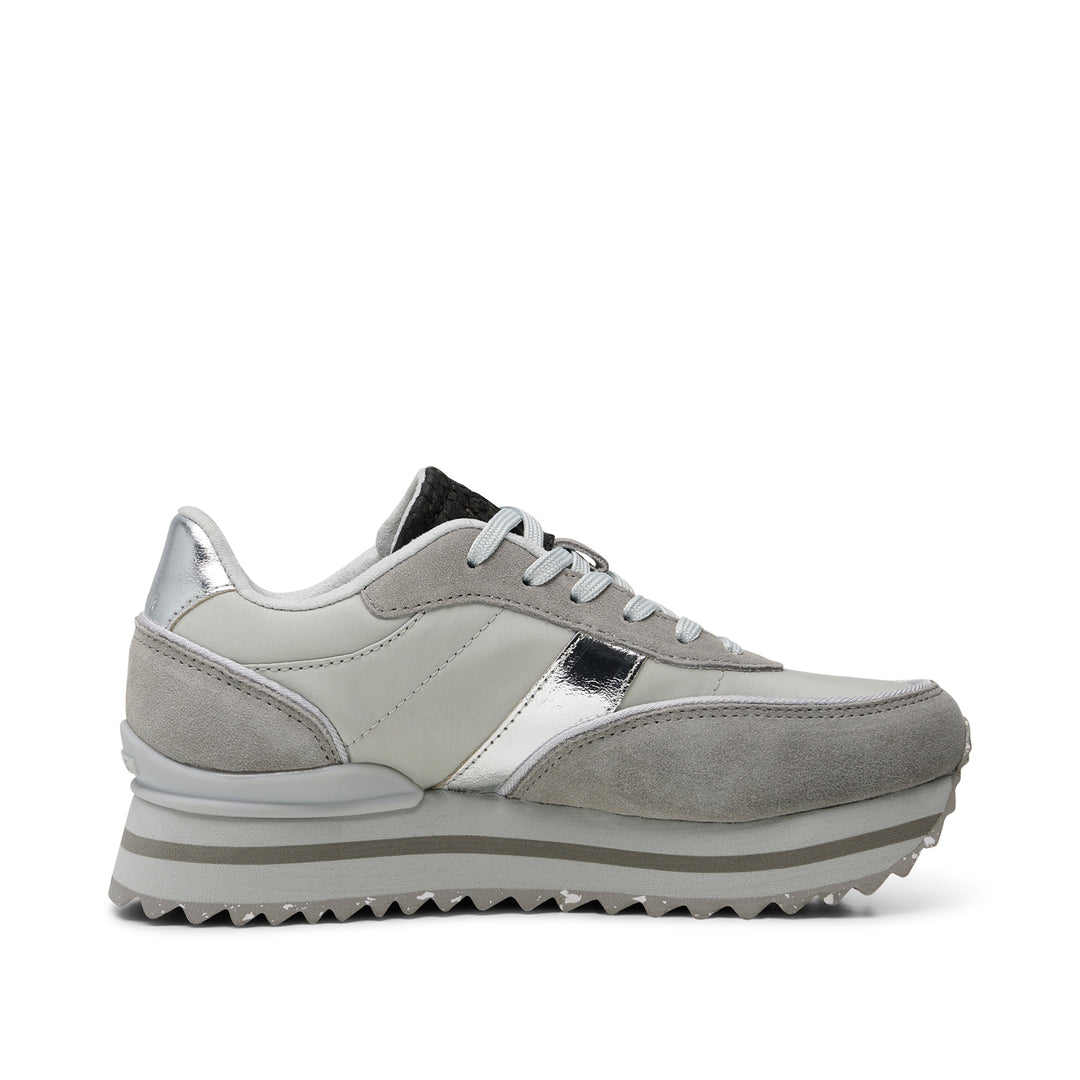 Nellie II Metallic Plateau Sea Fog Grey woden