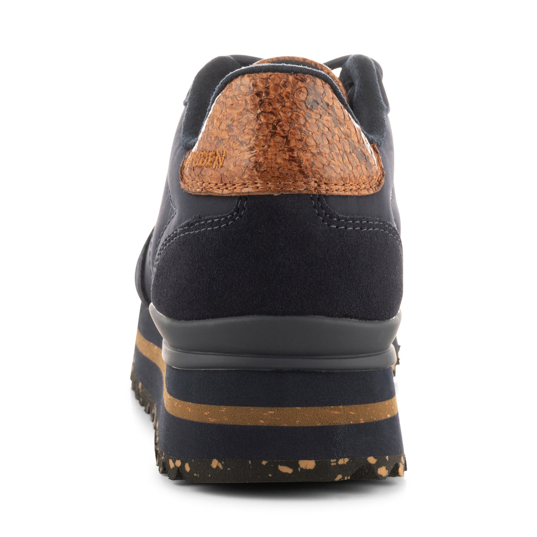 Nora III Leather Plateau - Dark Navy – woden.com
