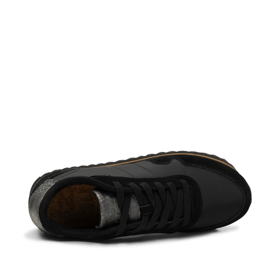 Sneaker mit plateau schwarz best sale