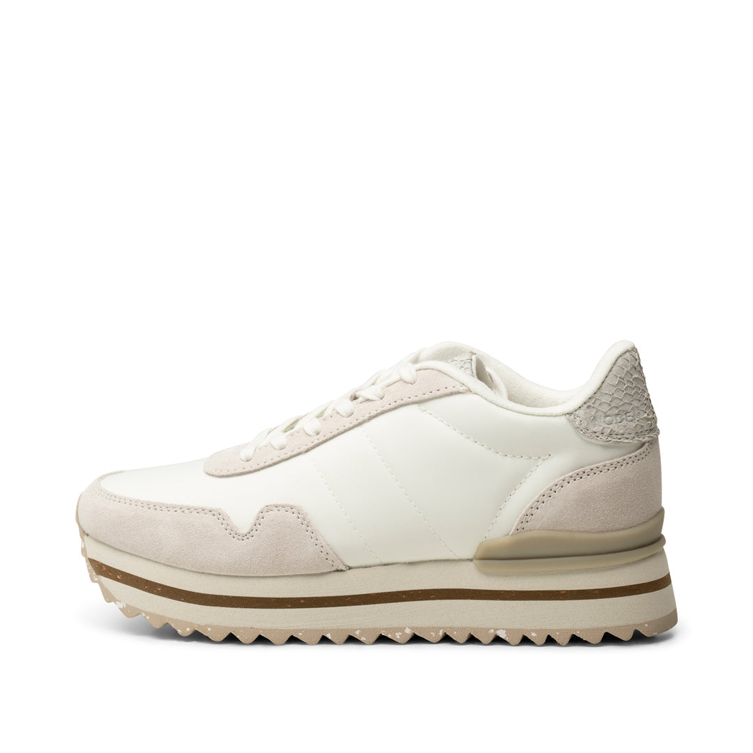 Nora III Leather Plateau Blanc de Blanc